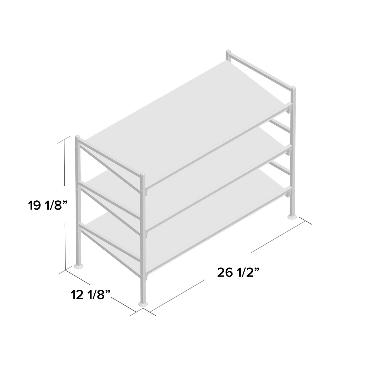 Rebrilliant 3Tier Multi Position 9 Pair Stackable Shoe Rack & Reviews